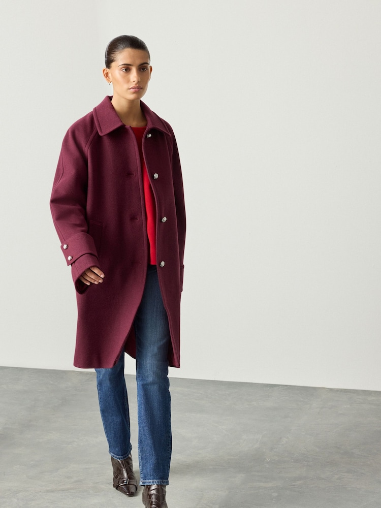 Berry Red Dolly Coat - Image 2 of 10
