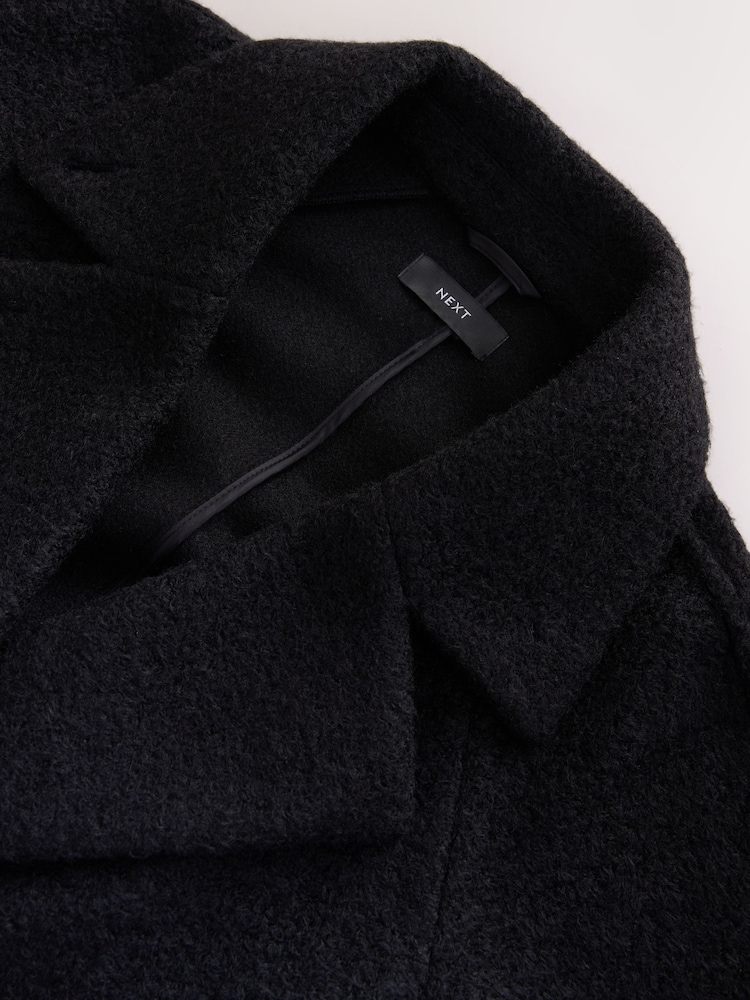 Black Revere Button Up Coatigan - Image 8 of 8 Black Revere Button Up Coatigan - Image 8 of 8