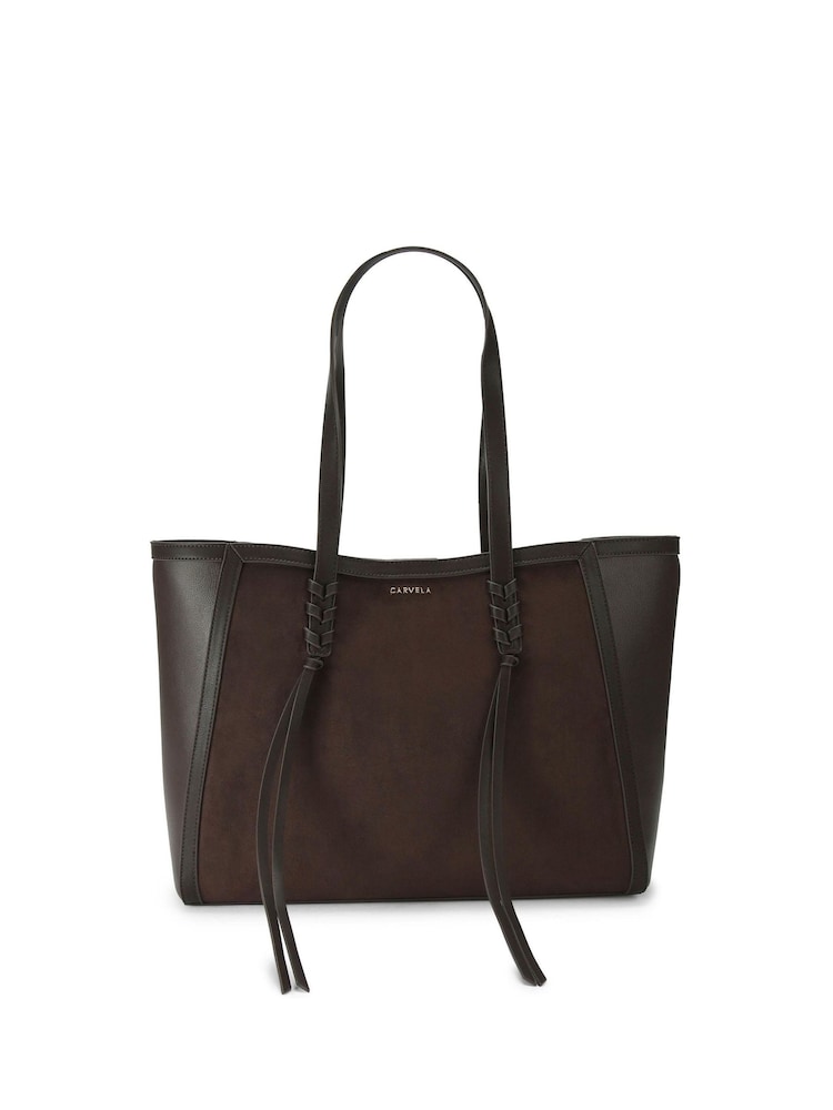 Carvela Tassel Winged Brown Tote Bag - Image 2 of 5