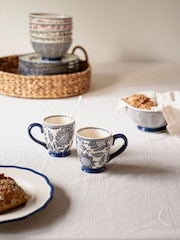 Laura Ashley Set of 2 Blue Hedingham Small Mugs - Image 1 of 3