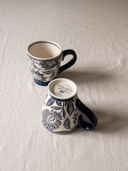 Laura Ashley Set of 2 Blue Hedingham Small Mugs - Image 2 of 3