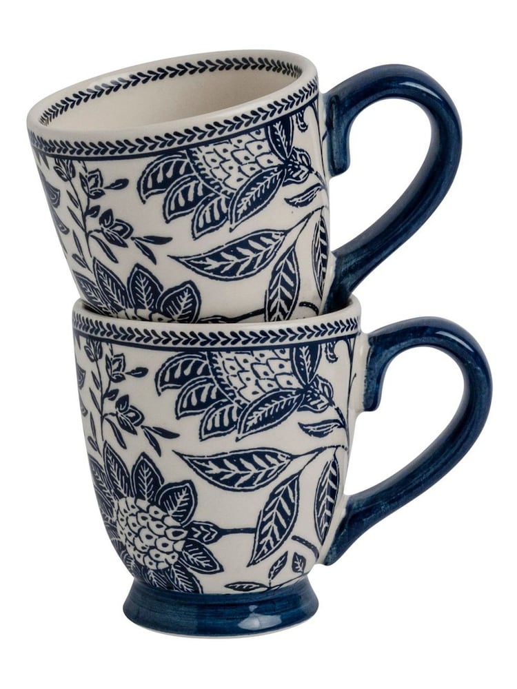 Laura Ashley Set of 2 Blue Hedingham Small Mugs - Image 3 of 3