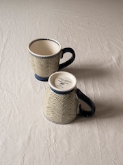 Laura Ashley Set of 2 Green Edwin Small Mugs - Image 2 of 3