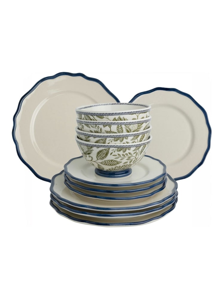 Laura Ashley Green 12 Piece Hedingham Collectables Dinner Set - Image 3 of 3