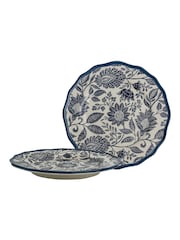 Laura Ashley Blue Set of 2 Hedingham 21cm Side Plates - Image 3 of 3