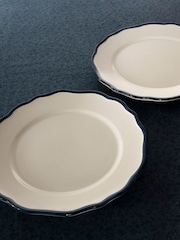 Laura Ashley Blue Set of 2 Hedingham 27cm Dinner Plates - Image 2 of 3