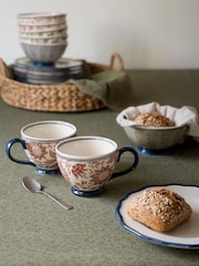 Laura Ashley Set of 2 Terracotta Hedingham Large Mugs - Image 1 of 3