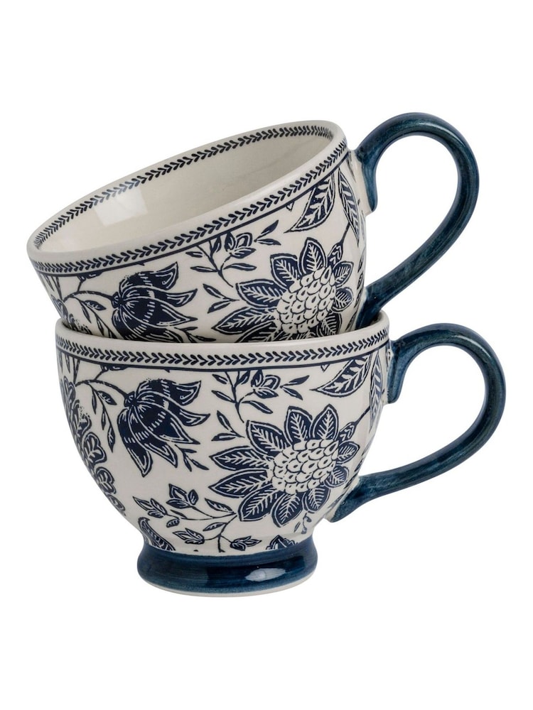 Laura Ashley Set of 2 Blue Hedingham Large Mugs - Image 3 of 3