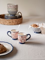 Laura Ashley Set of 2 Terracotta Hedingham Small Mugs - Image 1 of 3