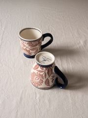Laura Ashley Set of 2 Terracotta Hedingham Small Mugs - Image 2 of 3