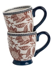 Laura Ashley Set of 2 Terracotta Hedingham Small Mugs - Image 3 of 3
