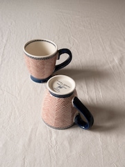 Laura Ashley Set of 2 Terracotta Edwin Small Mugs - Image 2 of 3