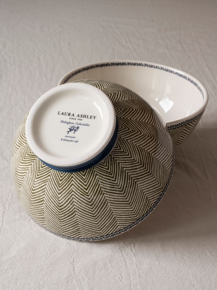 Laura Ashley Set of 2 Blue Edwin Bowls - Image 2 of 3