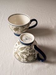 Laura Ashley Set of 2 Green Hedingham Large Mugs - Image 2 of 3