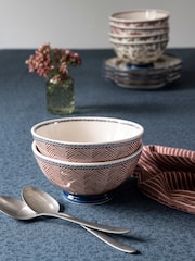 Laura Ashley Set of 2 Terracotta Edwin Bowls - Image 1 of 3