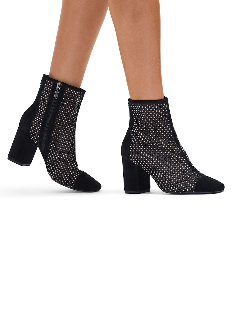 Carvela Hotsox Black Block Heel Ankle Boots - Image 1 of 5