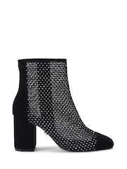 Carvela Hotsox Black Block Heel Ankle Boots - Image 2 of 5