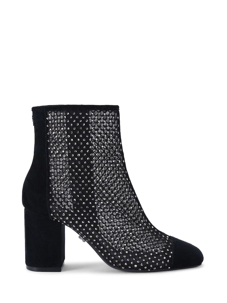 Carvela Hotsox Black Block Heel Ankle Boots - Image 2 of 5