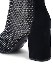Carvela Hotsox Black Block Heel Ankle Boots - Image 5 of 5