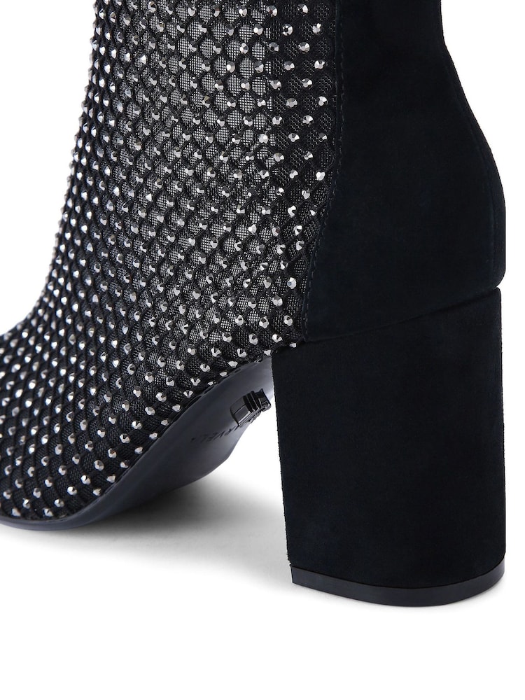 Carvela Hotsox Black Block Heel Ankle Boots - Image 5 of 5
