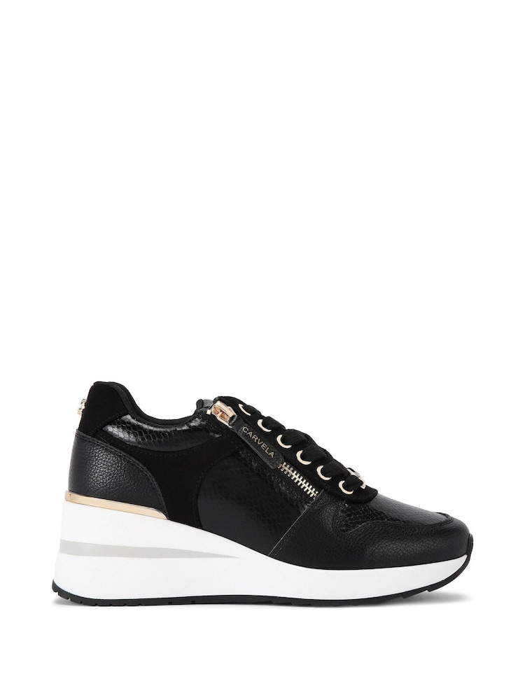 Carvela High Rise Wedge Trainers - Image 2 of 5