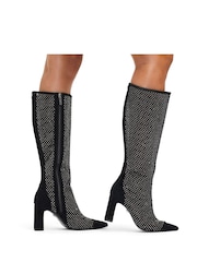 Carvela Hotsox Knee High Point Black Boots - Image 1 of 5