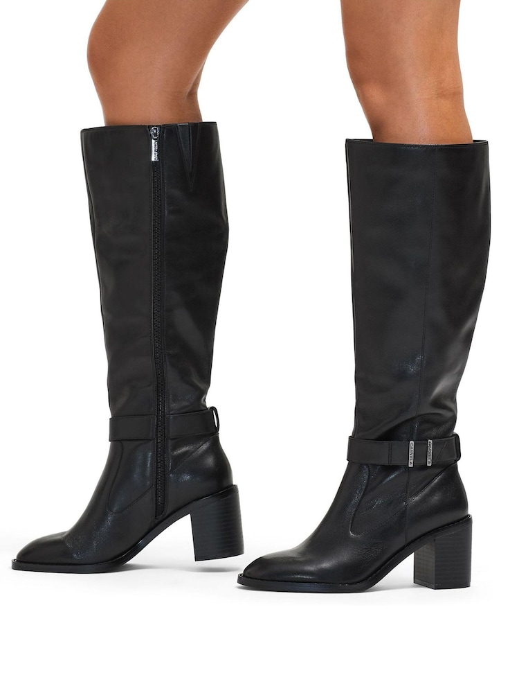 Carvela Stirling Schwarze Stiefel mit hohem Bein - Bild 1 von 5 Carvela Stirling Schwarze Stiefel mit hohem Bein - Bild 1 von 5