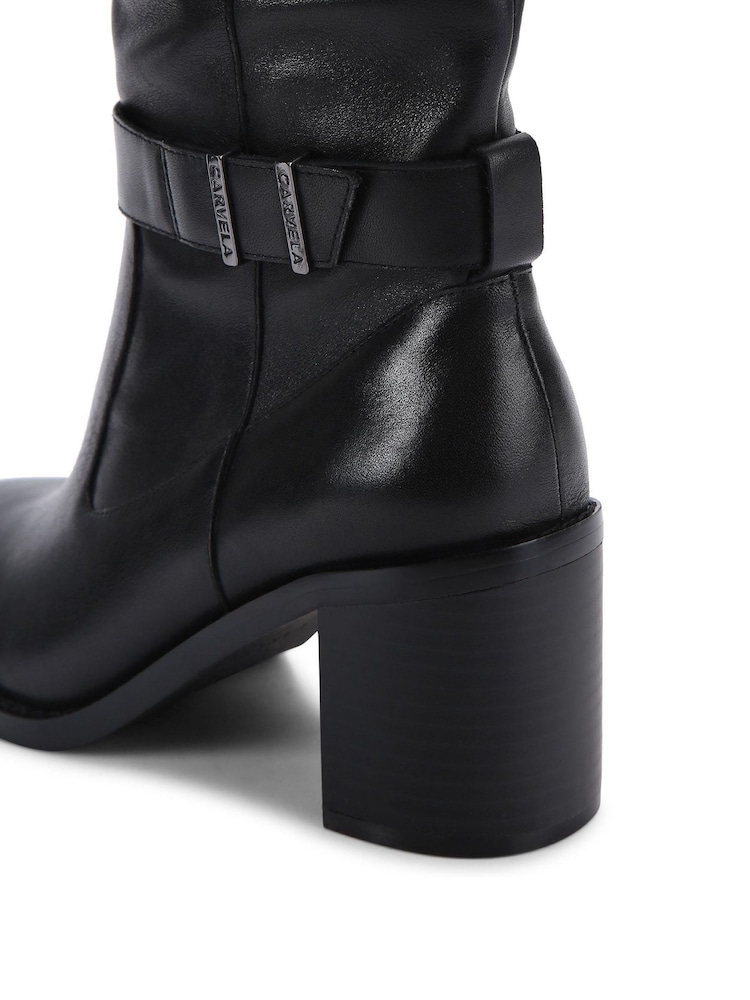 Carvela Stirling Schwarze Stiefel mit hohem Bein - Bild 5 von 5 Carvela Stirling Schwarze Stiefel mit hohem Bein - Bild 5 von 5