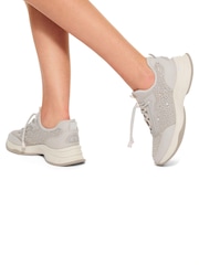 Goli - KG Kurt Geiger Kelsie Knit Gem Black Trainers - Slika 1 iz 5