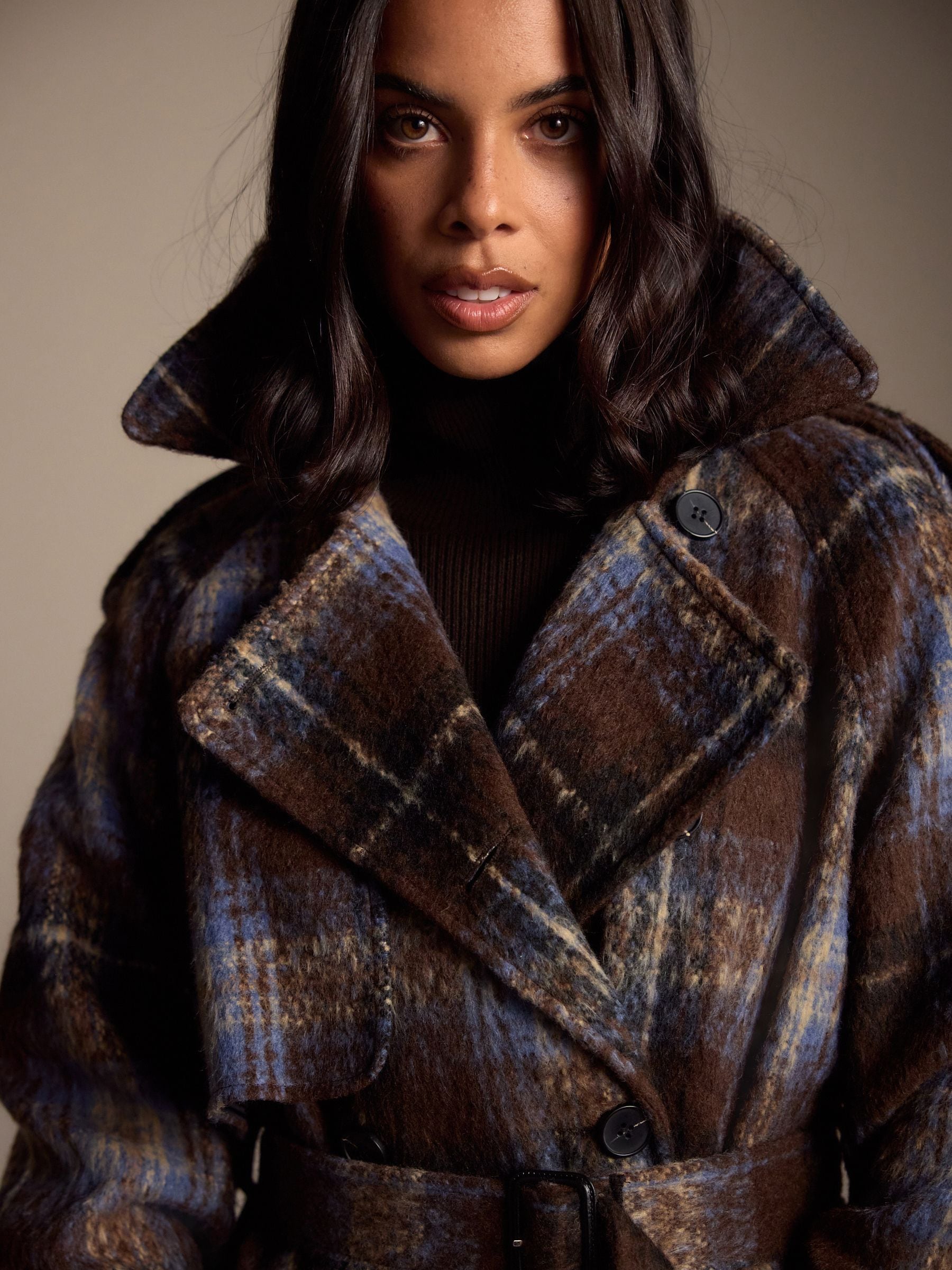 Buy Chocolate Brown Check Trench Coat from Next Canada