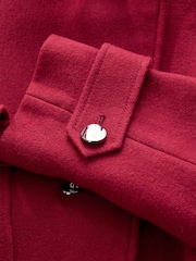Rojo - Formal Funnel Neck Coat - Imagen 9 de 10