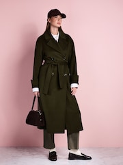 Khaki Green Tabitha Simmons X Next Handsewn Coat - Image 1 of 11