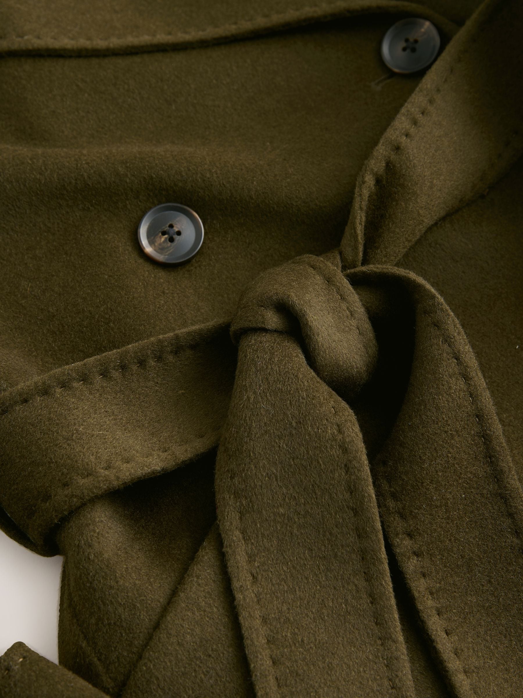 Buy Khaki Green Tabitha Simmons X Next Handsewn Coat from Next USA