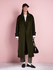 Khaki Green Tabitha Simmons X Next Handsewn Coat - Image 2 of 11