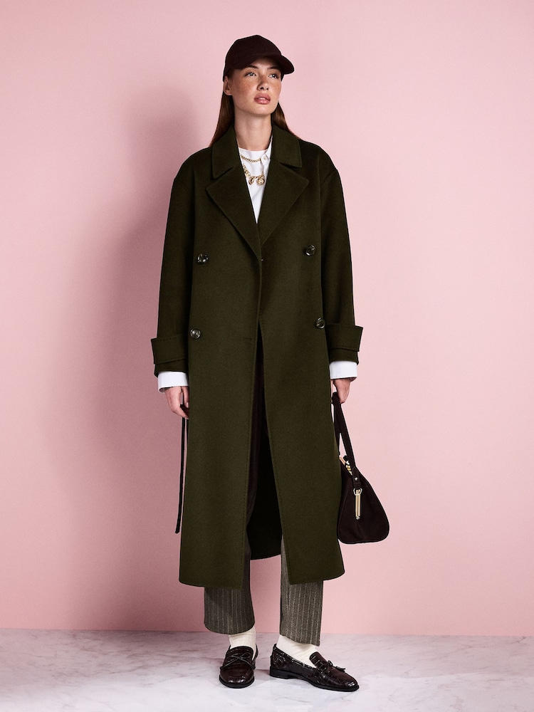 Khaki Green Tabitha Simmons X Next Handsewn Coat - Image 2 of 11 Khaki Green Tabitha Simmons X Next Handsewn Coat - Image 2 of 11