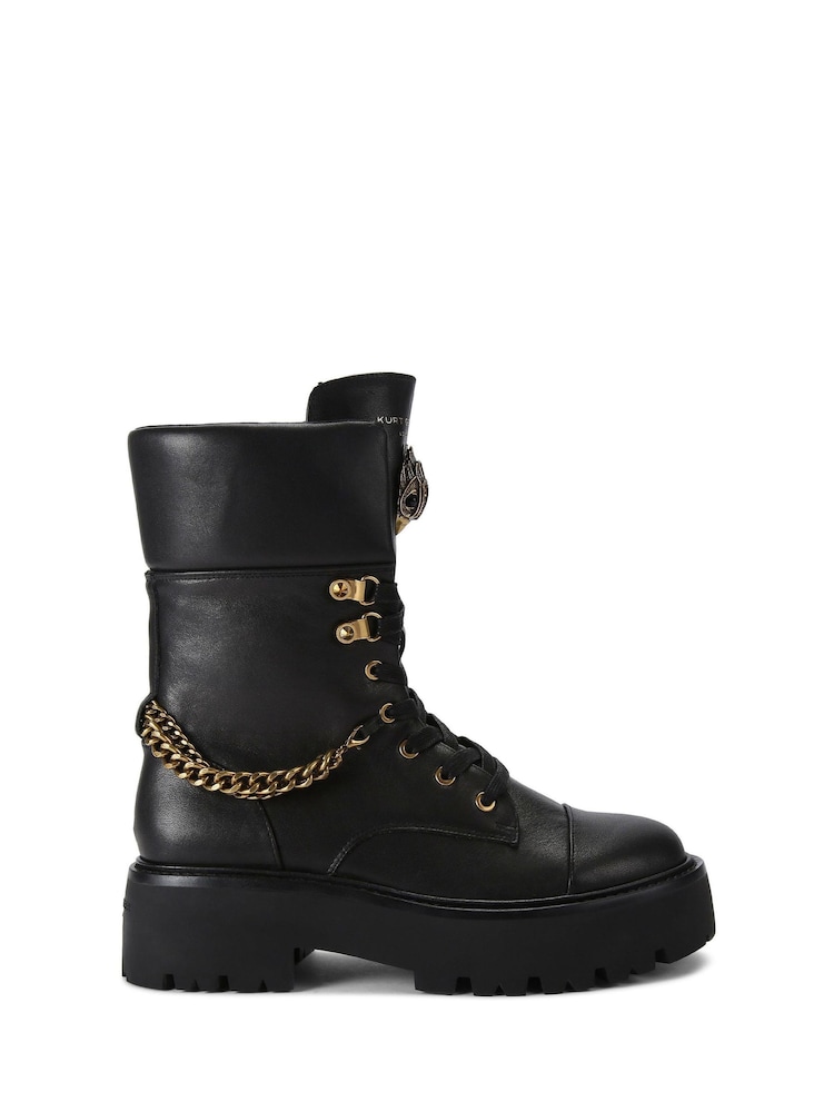 Kurt Geiger London Kensington Combat Black Boots - Image 1 of 4