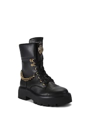 Kurt Geiger London Kensington Combat Black Boots - Image 2 of 4