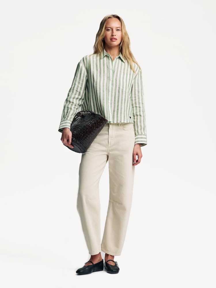Weekend MaxMara Green Nolana Shirt - Image 2 of 11