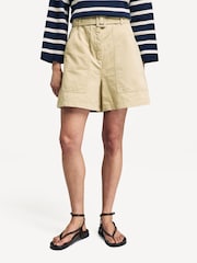 Weekend MaxMara Beige Cirino Bermuda Shorts - Image 2 of 5