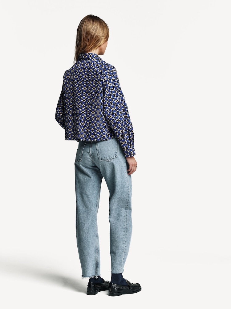 Weekend MaxMara Blue Ragtime Shirt - Image 2 of 5