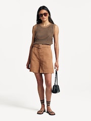 Weekend MaxMara Natural Cirino Bermuda Shorts - Image 1 of 12