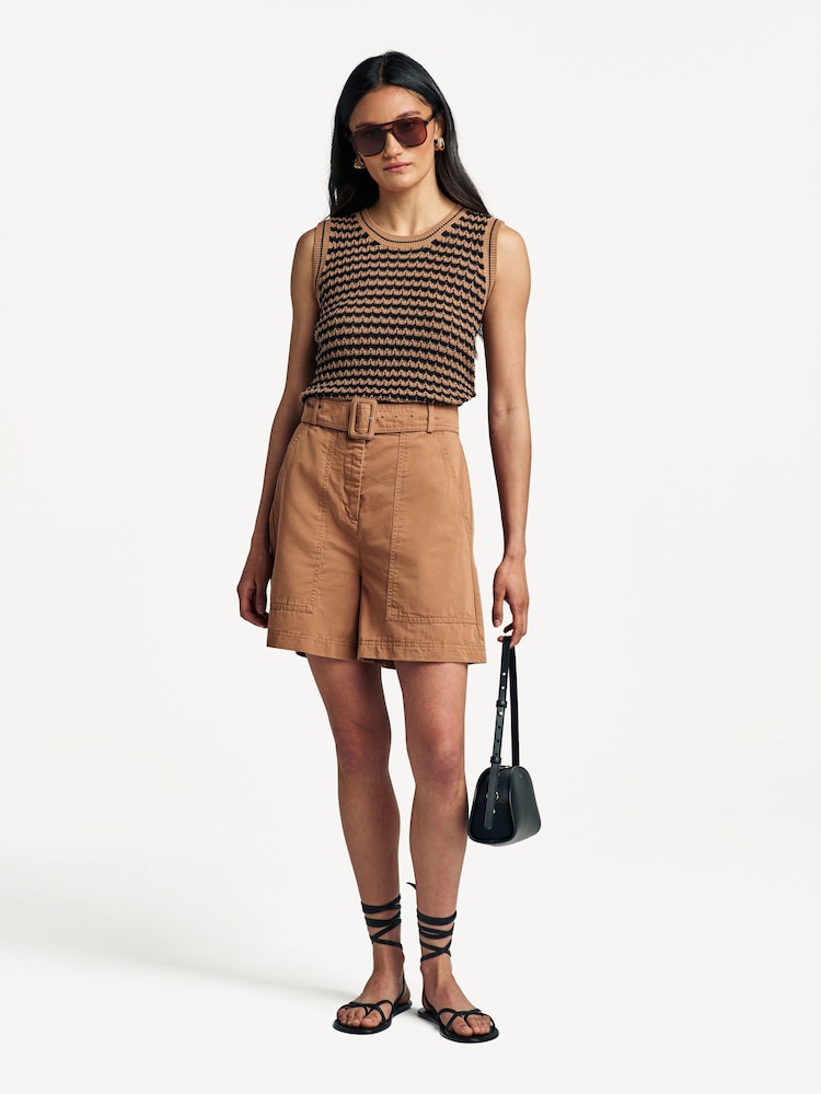 Weekend MaxMara Natural Cirino Bermuda Shorts - Image 1 of 12