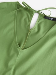 Weekend MaxMara Green Bronzo Dress - Image 9 of 11
