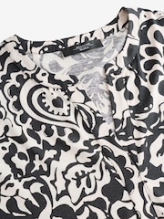 Weekend MaxMara Black Printed Jersey Dress - Image 7 of 8