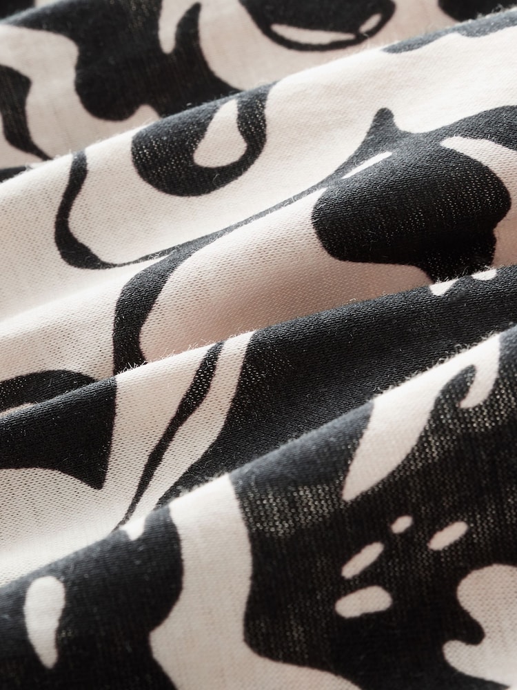 Weekend MaxMara Black Printed Jersey Dress - Image 8 of 8