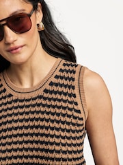 Weekend MaxMara Natural Disegno Tank Top - Image 10 of 14