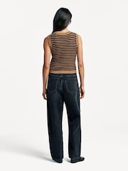 Weekend MaxMara Natural Disegno Tank Top - Image 5 of 14