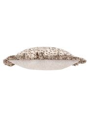 Paoletti Linen Olive Seventy Three Linen Filigree Cushion - Image 3 of 5