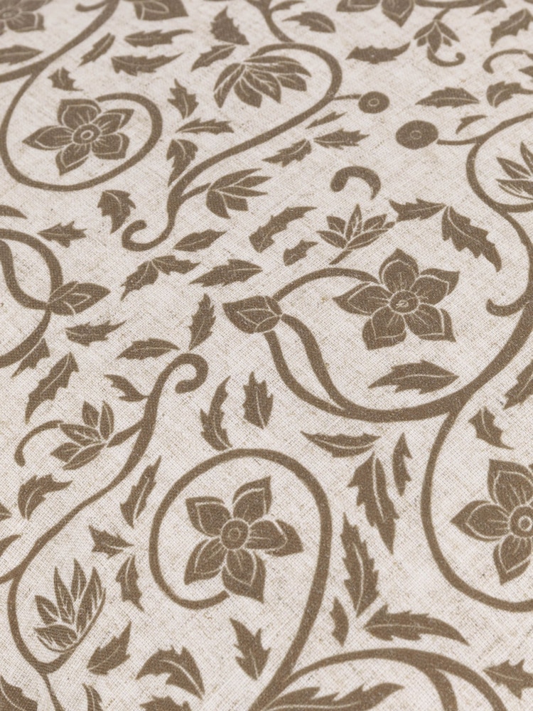 Paoletti Linen Olive Seventy Three Linen Filigree Cushion - Image 5 of 5
