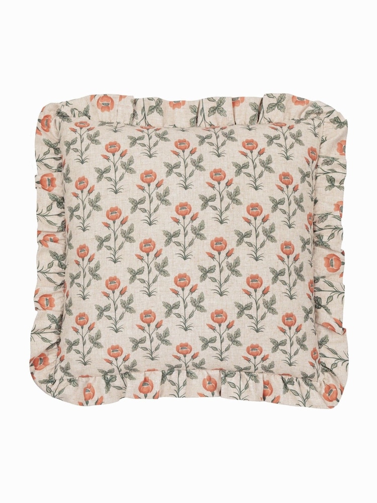 Paoletti Multi Seventy Three Linen Renee Cushion - Image 1 of 5 Paoletti Multi Seventy Three Linen Renee Cushion - Image 1 of 5